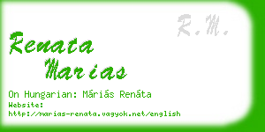 renata marias business card