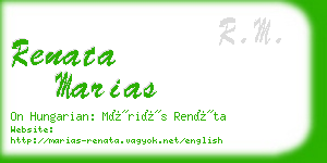 renata marias business card